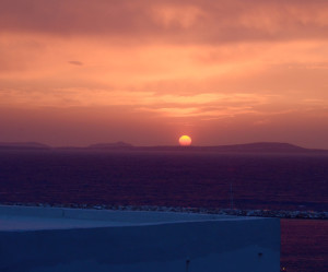 naxos sunset
